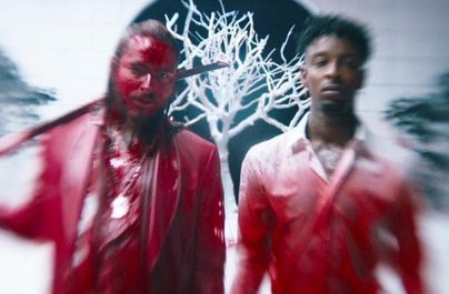Post Malone και 21 Savage σε ένα αιματηρό video clip για το «rockstar»
