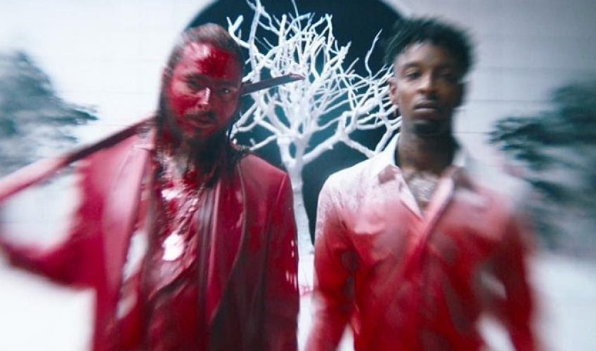 Post Malone και 21 Savage σε ένα αιματηρό video clip για το «rockstar»